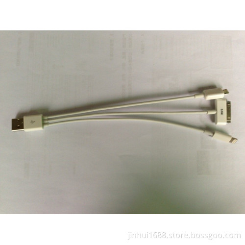 New 3 in 1 USB Cable for iPhone4, Micro USB, iPhone5